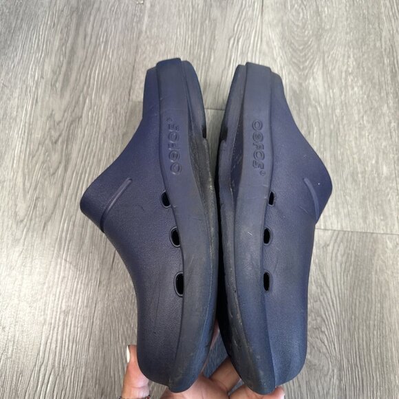 Oofos SZ M10 W12 Unisex Oocloog Clogs Matte Navy main image 6